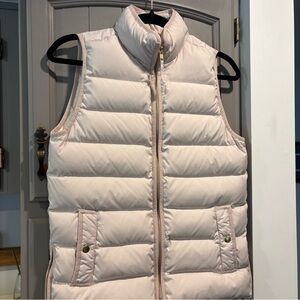 J Crew Mountain Puffer Down Filled Vest, Size XS, S/S zippers, goose & duck fill